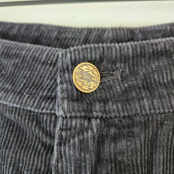 Garnet Hill Black Corduroy Pants Bootcut Jeans Wide Leg Women's 14 Long - Picture 4 of 7